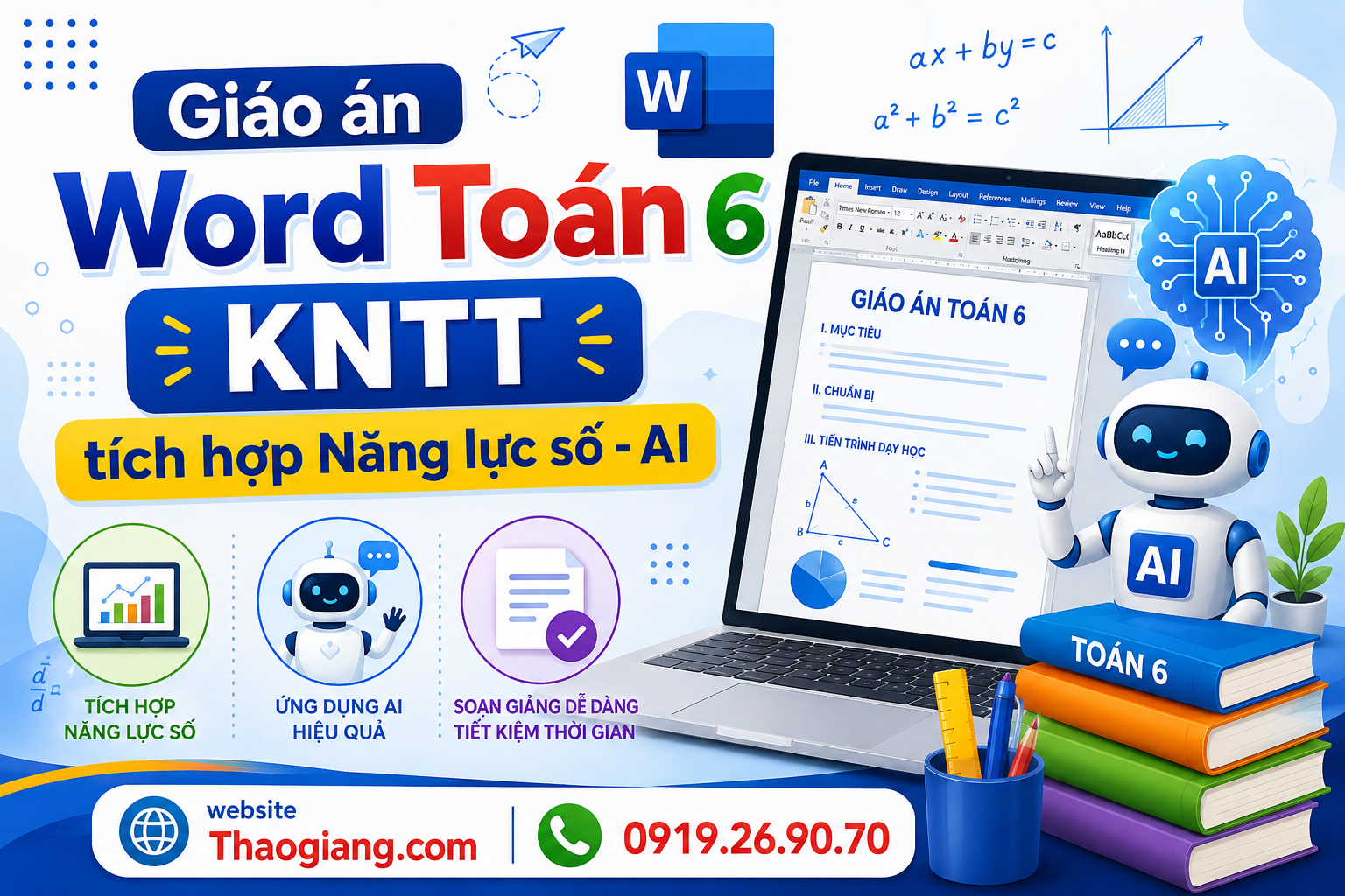 GIÁO ÁN WORD SGK TOÁN 6 KNTT – NĂNG LỰC SỐ
